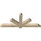 Ekena Millwork Kennewick Rough Sawn Timber Gable Bracket, Douglas Fir, 60"W x 25"H x 4"D x 4"F, 10/12 Pitch GBW060X25X0404KEN00RDF - alternate 3
